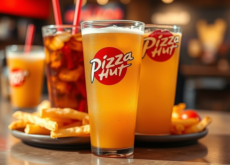 Are refills available for drinks at Pizza Hut?