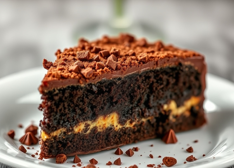 Chocolate Lava Crunch Cake