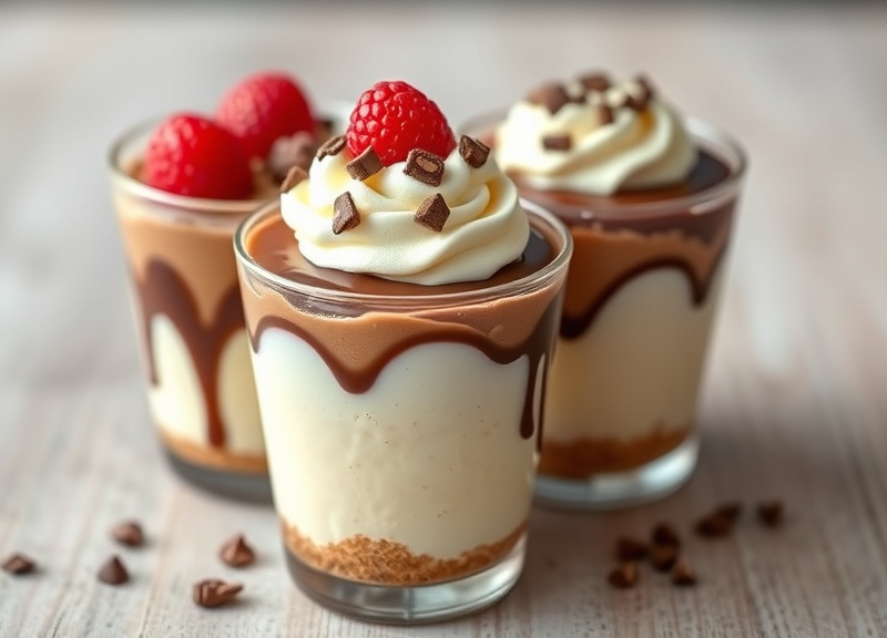 Chocolate Parfait & Cheesecake Cups