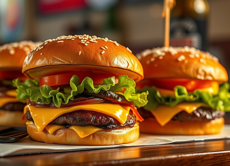 Flame-Grilled Burgers