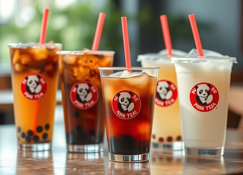 What types of iced teas does Panda Express offer?